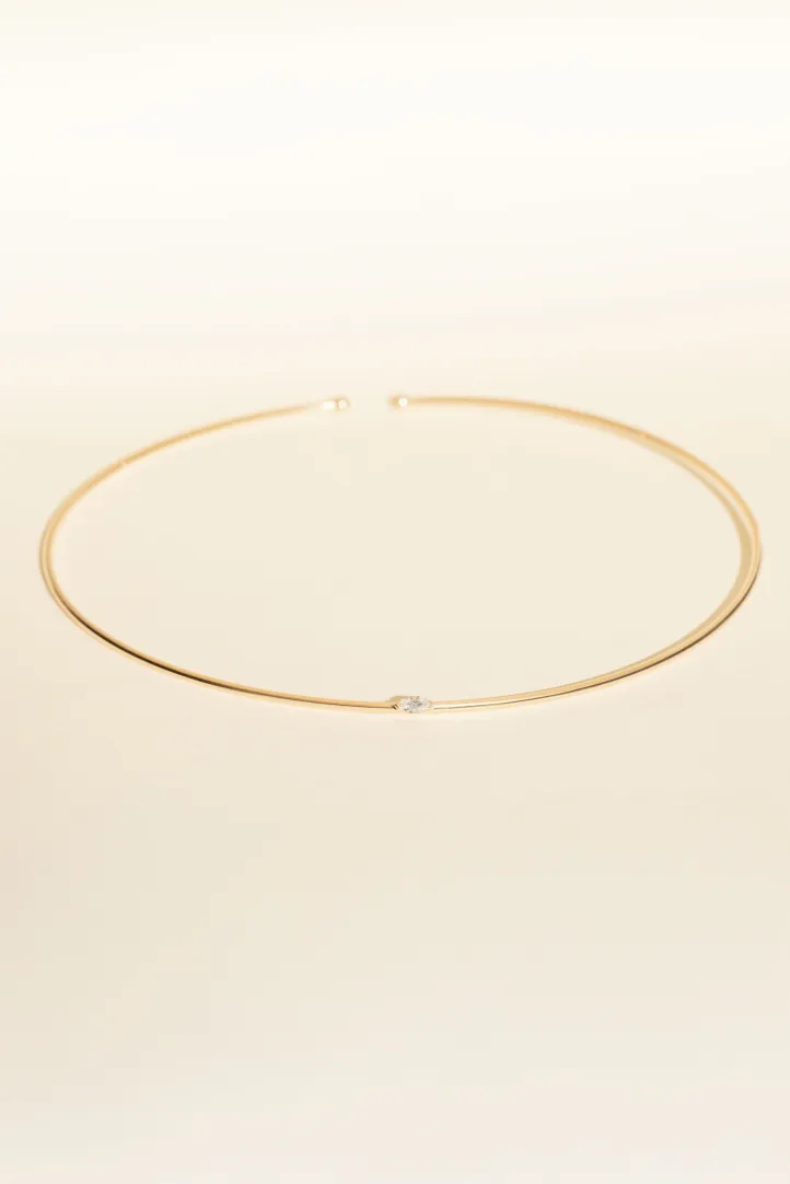 Leïla Buecher - Collier flex Hana en or rose