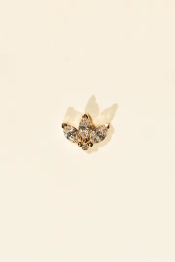 <p>The Victoria earring in 750‰ rose gold, set with three marquise-cut diamonds.</p>