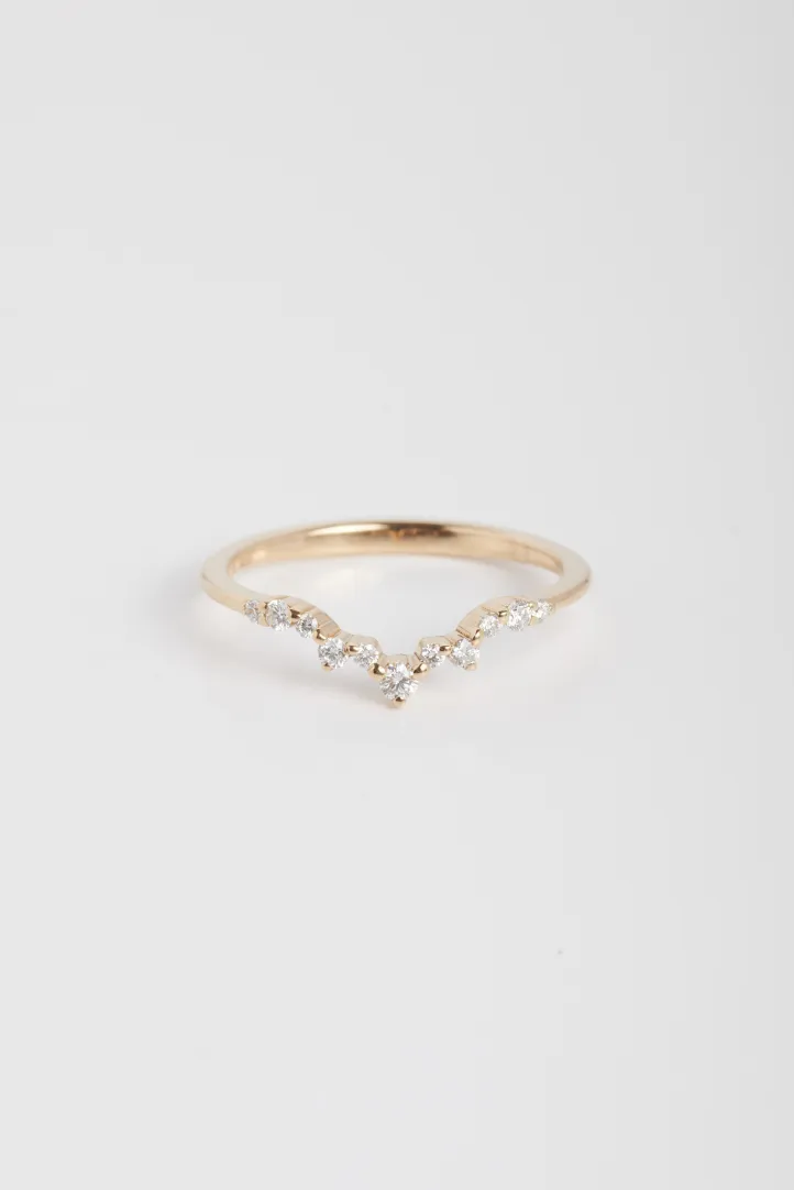 Ring Petite Lumière in pink gold