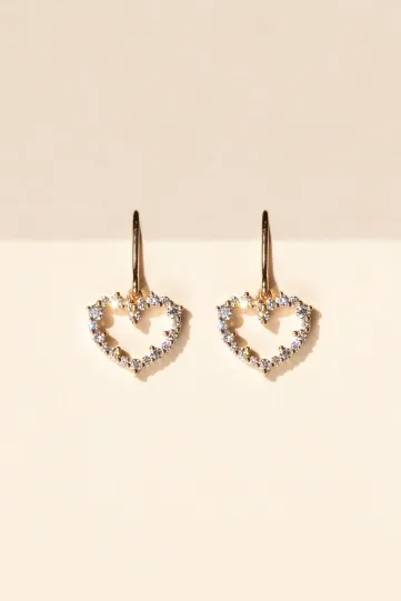 <p>The Mon Petit Coeur drop earring, in 18k rose gold, set with 20 brilliant-cut diamonds.</p>
<p><em>All our earrings are sold individually.</em></p>