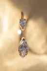 Bague ouverte or rose toi et moi diamant poire Gwen M Bague ouverte or rose toi et moi diamant poire Gwen M