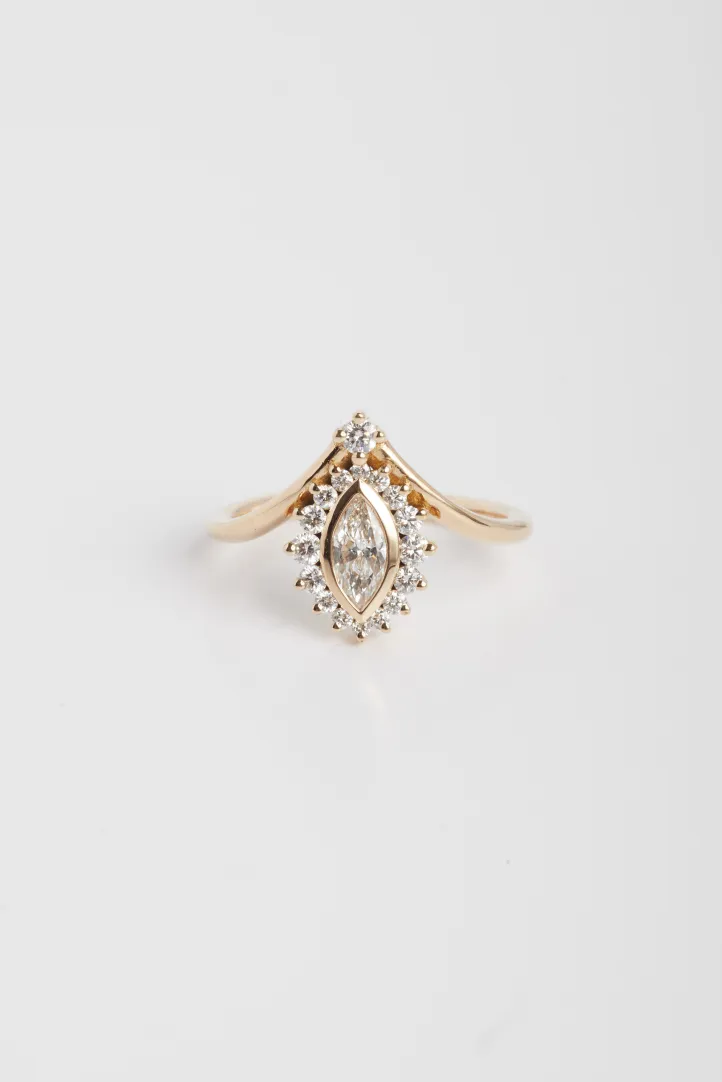 Ring Castille in pink gold Ring Castille in pink gold