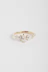 Bague de Fiançailles Sertie Anneau fin or rose 18 carats Brillant Diamant naturel taille Marquise monture Solitaire épaulé Bague de Fiançailles Sertie Anneau fin or rose 18 carats Brillant Diamant naturel taille Marquise monture Solitaire épaulé