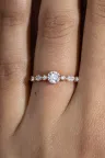 Ring Prune S in pink gold Ring Prune S in pink gold