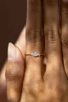 Bague Viridiana S en or rose Bague Viridiana S en or rose