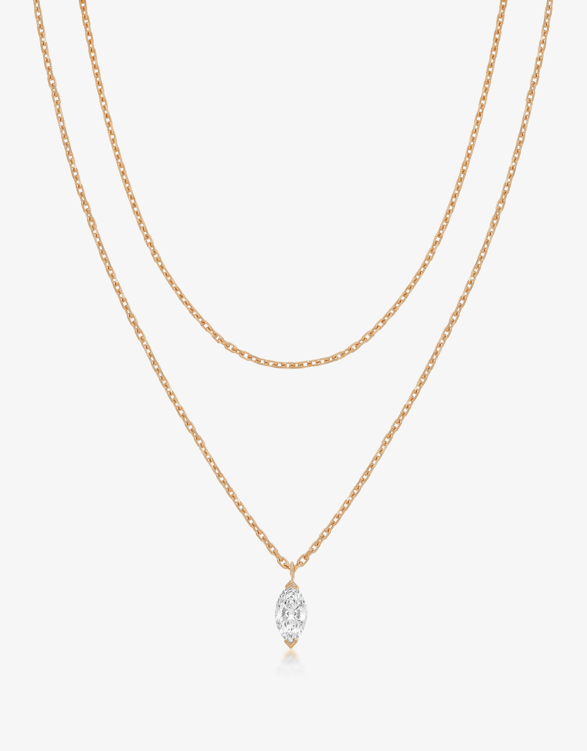 Collier Hana Pendentif Double Tour - Or rose