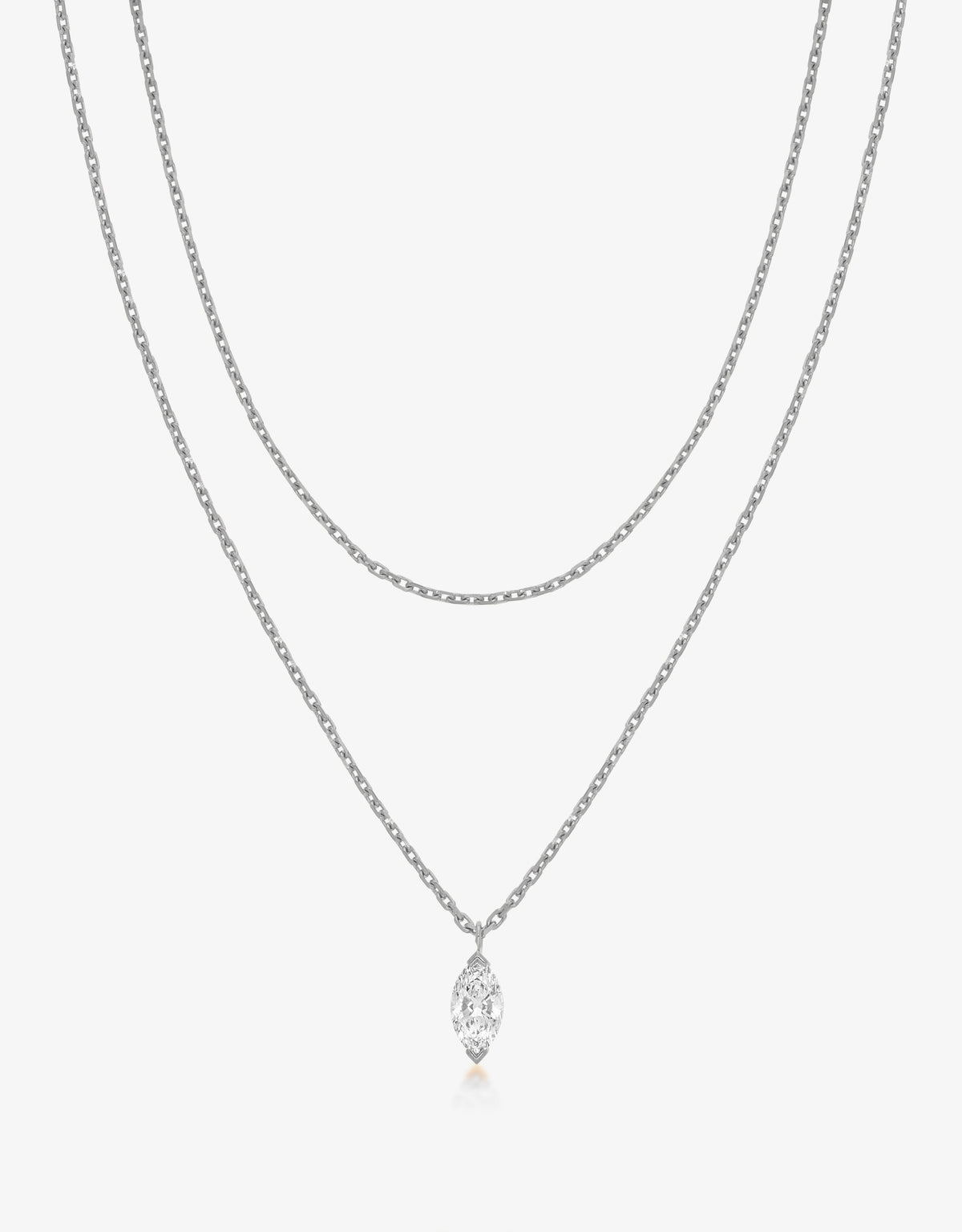 Necklace Hana Pendant Double Wrap - Rose gold
