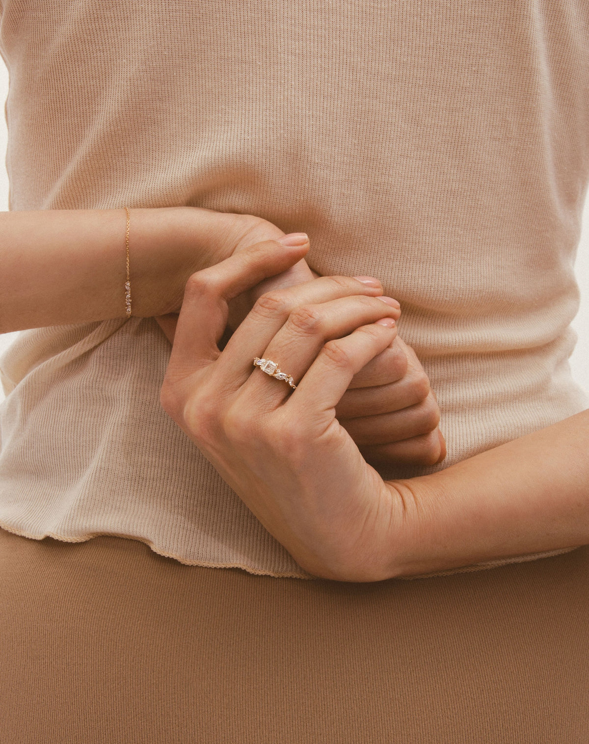 Ring Rania Asscher - Rose gold