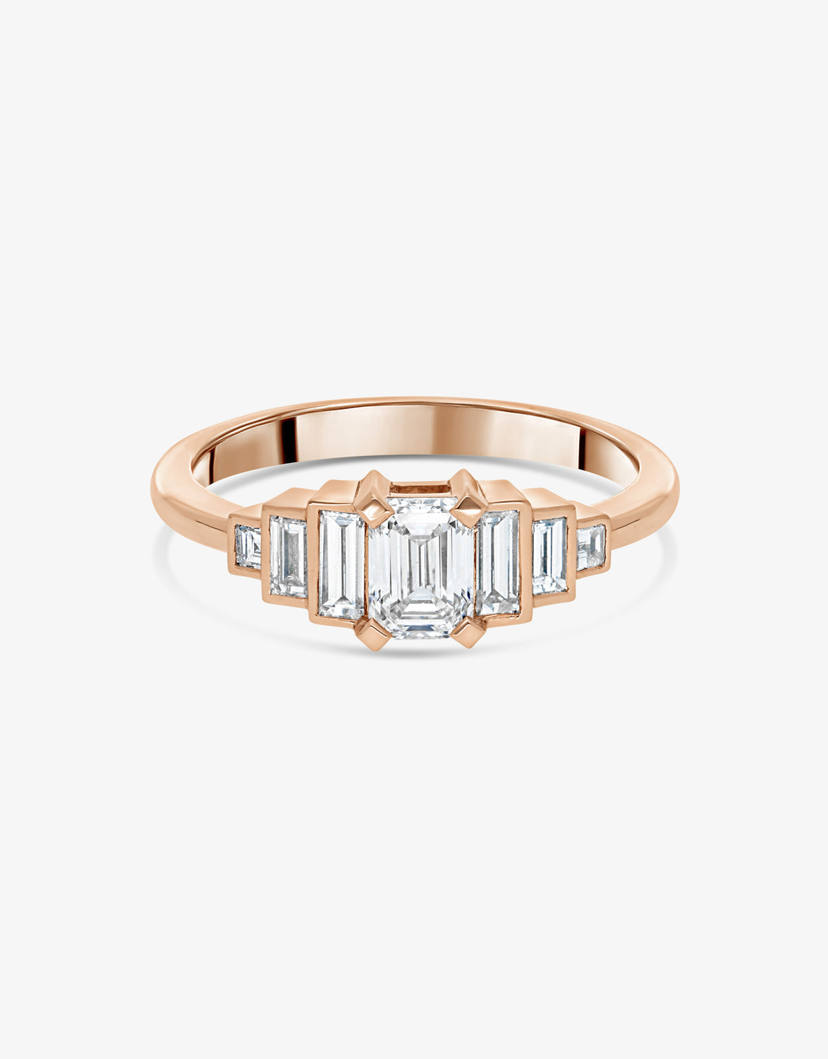 Ring Olympe Baguette - Rose gold
