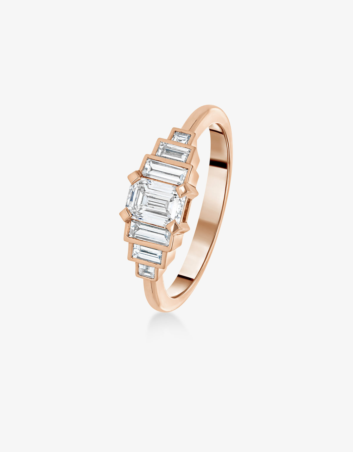 Ring Olympe Baguette - Rose gold