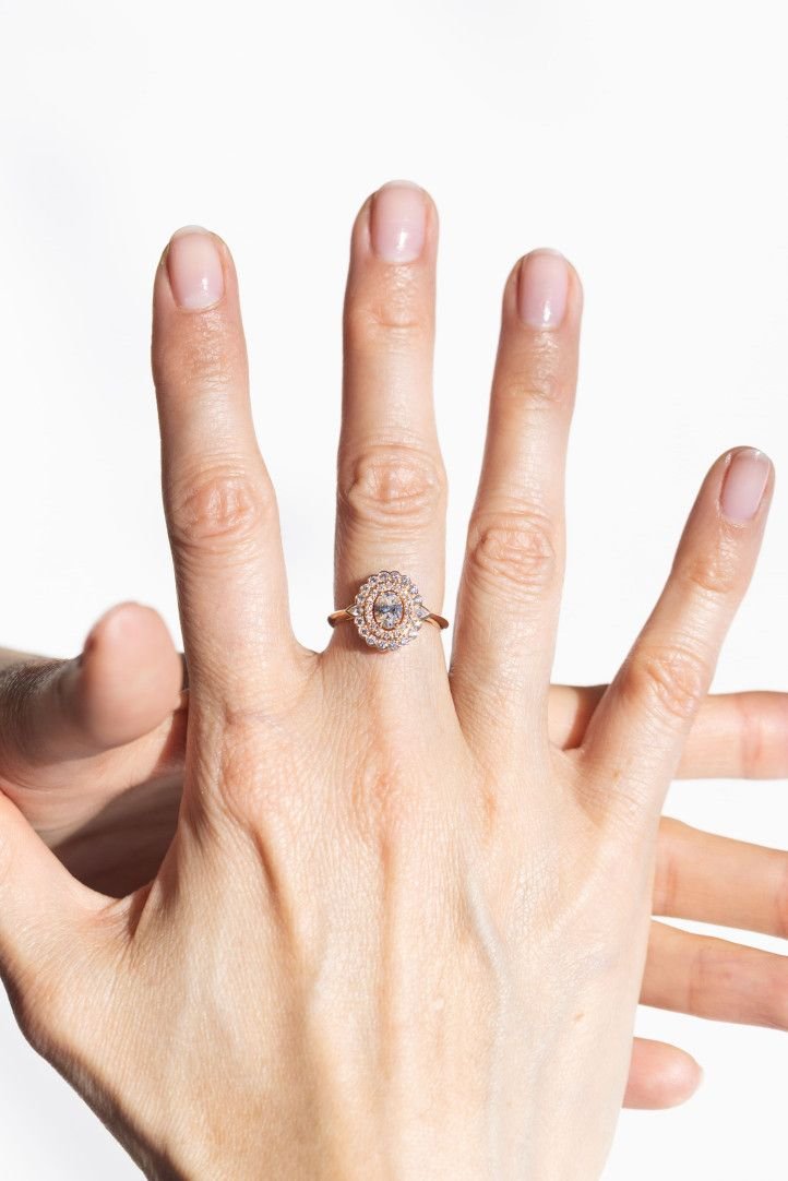 Bague Aïda L - Or rose