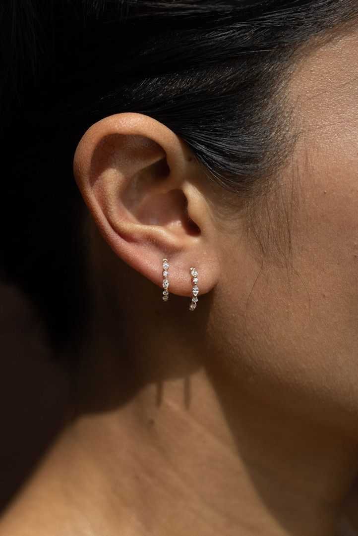 Boucle d'oreille Créole Elodie - Or jaune