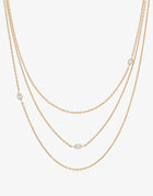 Necklace Hana Triptych - Yellow gold