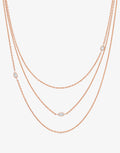 Necklace Hana Triptych - Rose gold