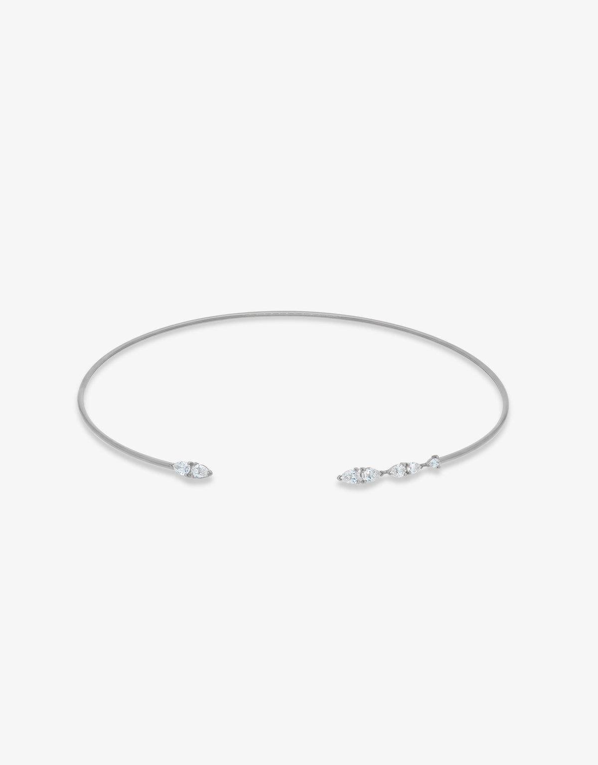 Necklace Ibtissame Flex - White gold
