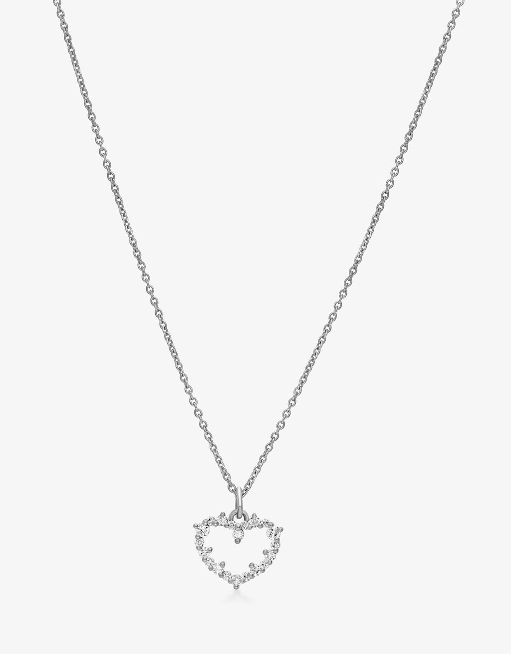 Necklace Mon Petit Coeur - White gold
