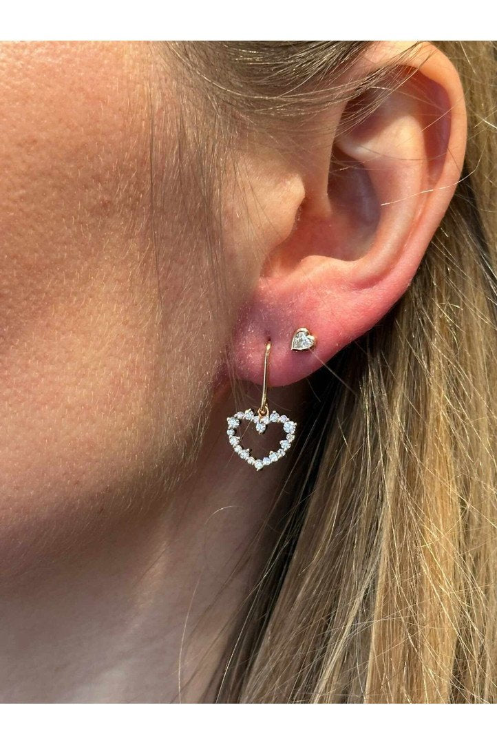 La Puce d'oreille Mon Petit Coeur - Or rose