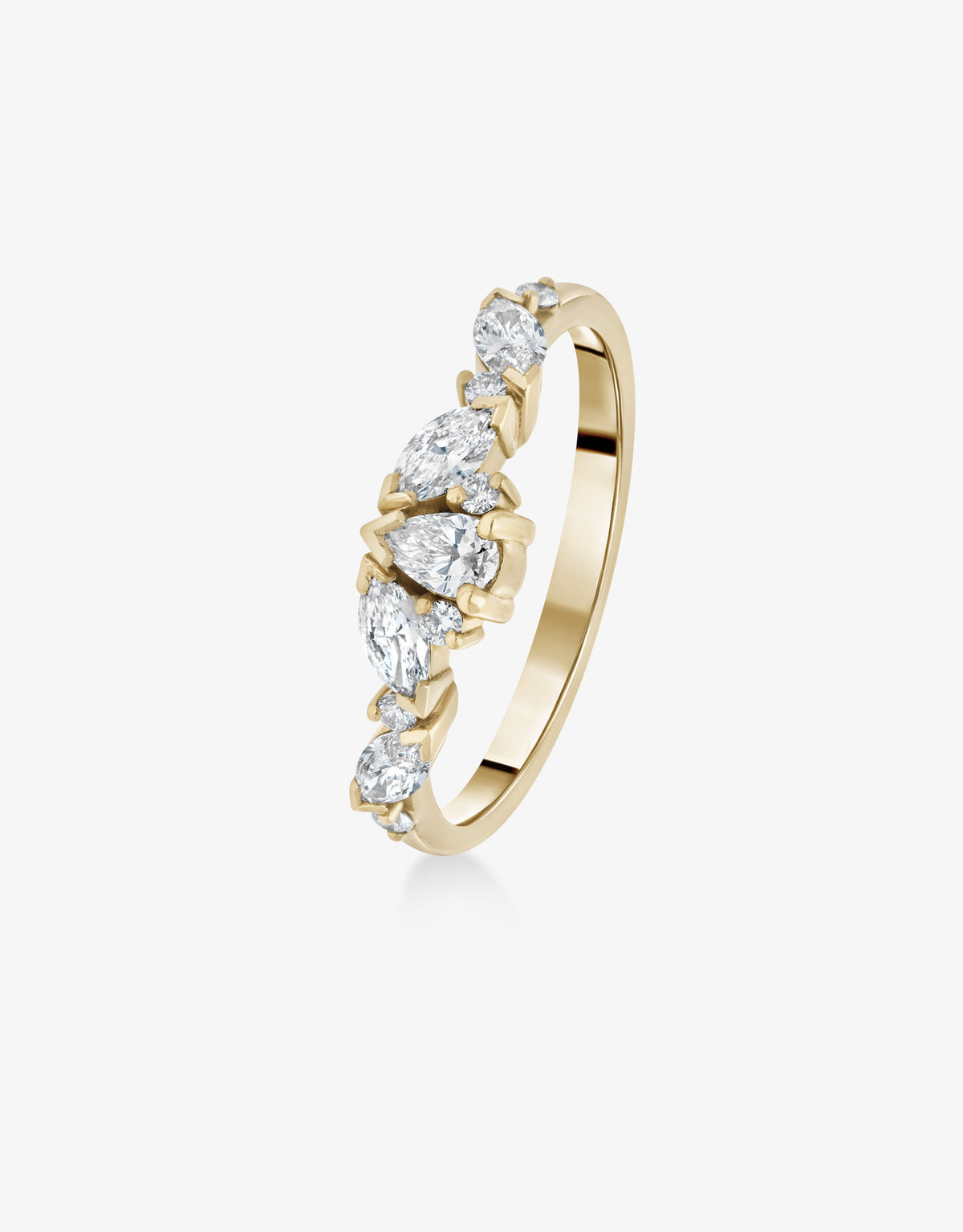 Bague Rania Poire - Or jaune